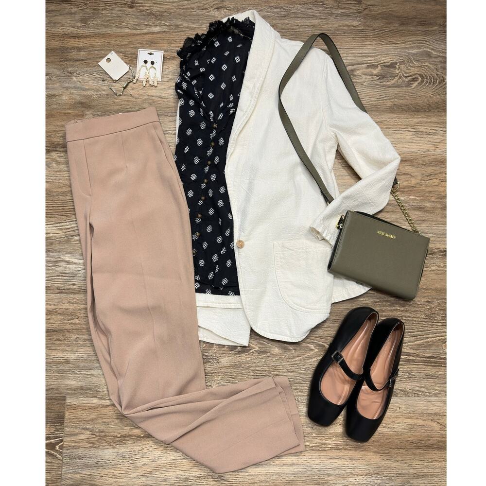 Aritzia Babaton Conan Pant 8 Tall Camel Slim Straight Trouser Minimalist Career